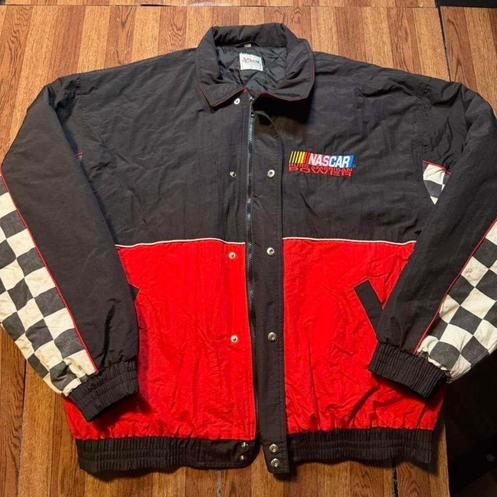 NASCAR Vtg 90's Pure American Power Racing Chase Authentics Jacket Size XXL
